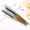 Chopsticks stainless steel, spray paint, non-slip square tableware