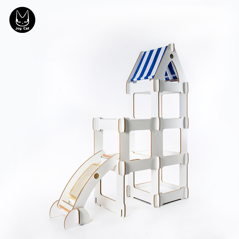 JoyCat Sugar cat climbing frame toy Sisal Scratching Climbing solid wood Jumping Hammock