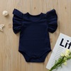 H1165#infant conjoosent hackle large lace sleeve girl ins