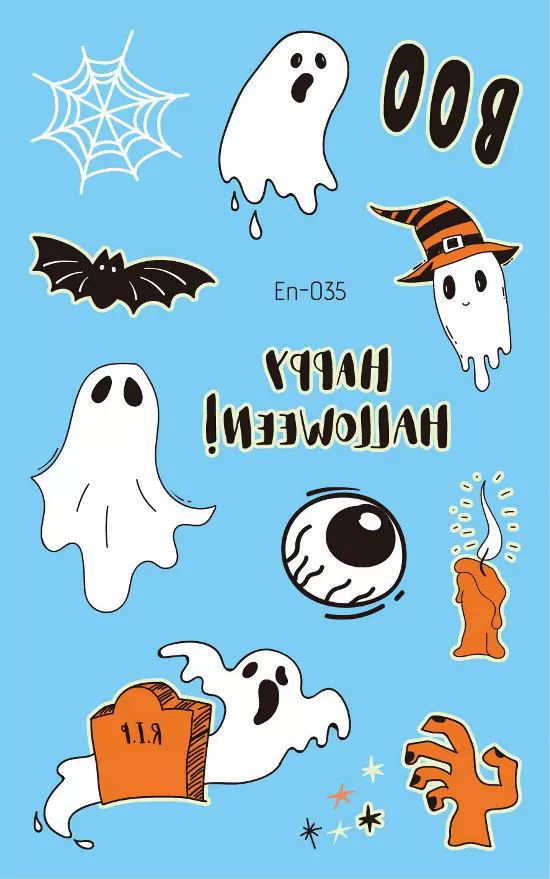 Children's ecological tattoo stickers, Amazon, halloween