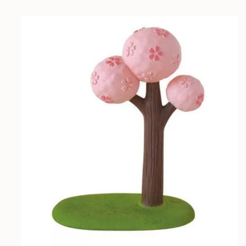 Japanese groceries Sakura tree girl heart doll house micro landscape shooting scene props decoration gifts resin ornaments
