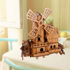 Breath of the Forest, Wind-Rising Water-Rising Wholesale Laser Cutting 3D Smart Assembly Model DIY Toy