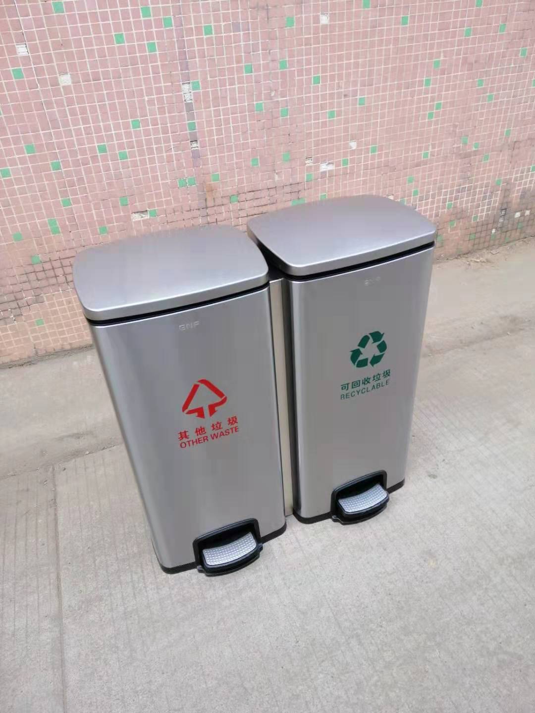 分类方形立式垃圾桶GPX-9H家用直投垃圾箱室内外商场电梯口果皮桶-阿里巴巴