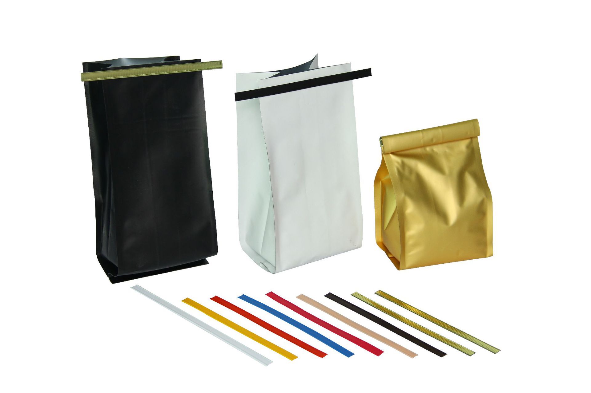 14CM黑色咖啡袋口封口条  密封压条面包袋封口条铝箔纸封条