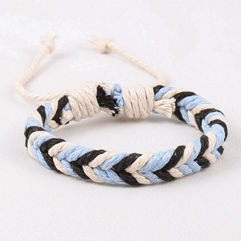 Sucré Multicolore Chanvre Corde Fait Main Unisexe Bracelets display picture 1