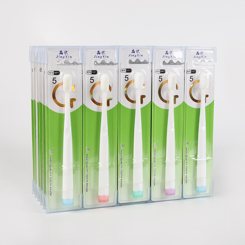 Jingxin Toothbrush 705 supermarket adult Nanometer toothbrush elastic Flexibility Wire brush Independent packing Manufactor Direct selling