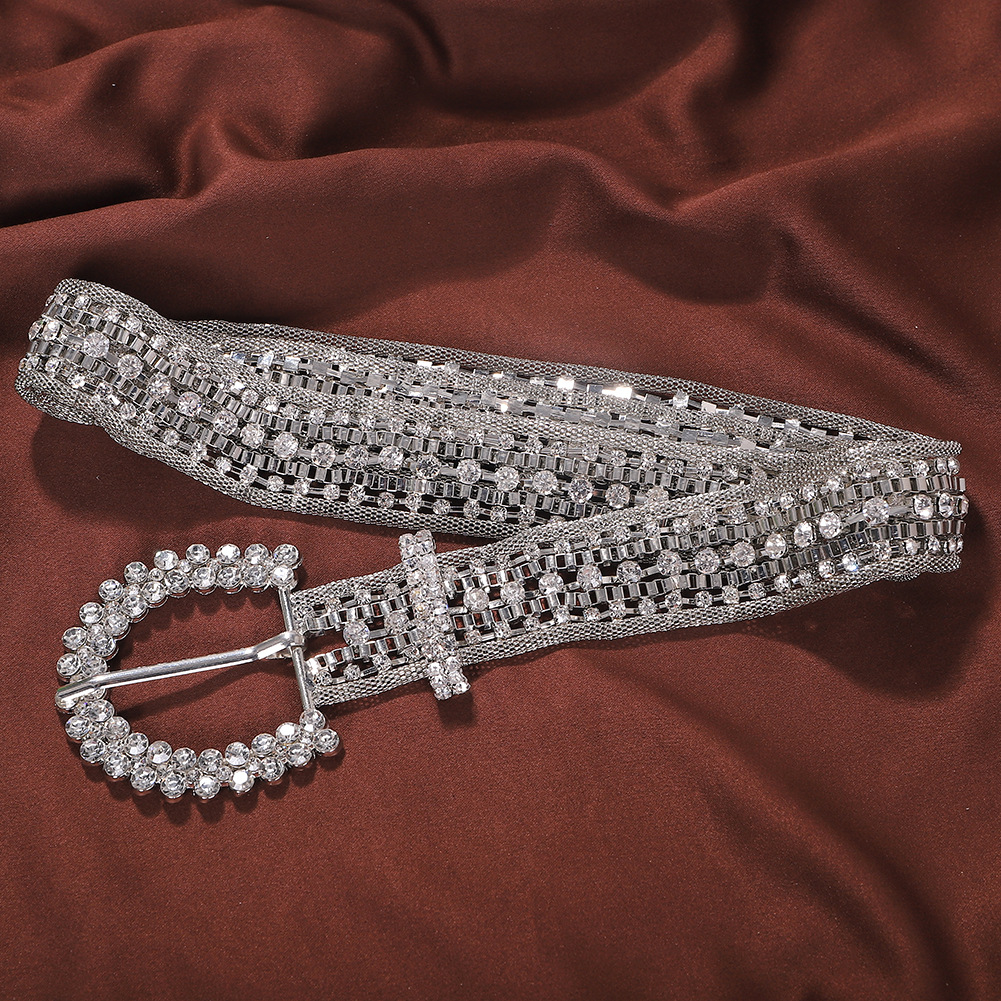 Alloy Diamond Belt Fashion Belt Clothing Accessories New Accessories display picture 8