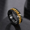 Accessory, chain, ring stainless steel for beloved, wholesale, European style, simple and elegant design