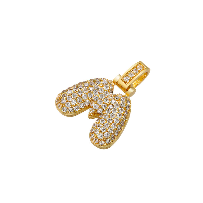 6g Weight Pendant Jewelry Making Type Zircon Inlay Material DIY Jewelry Accessories Classification 1 Piece Quantity Copper Material Letter Pattern All Seasons Season Polished Finish Plating Design Hip-Hop Style White, Gold Color 1 Piece Copper Zircon Bubble Letter Polished Pendant DIY Jewelry Accessories 14