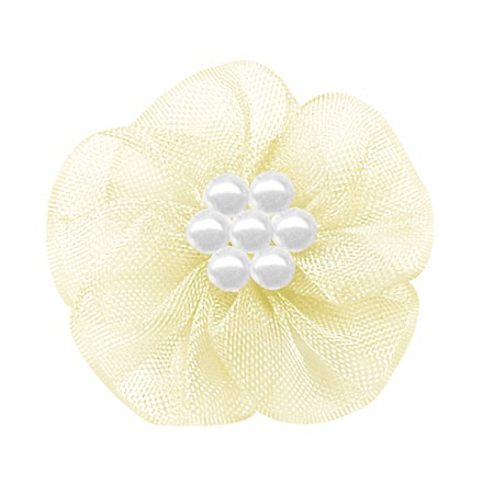 Yao Ming cinta de poliéster DIY pequeña flor ropa interior decoración hecha a mano cinta flor horquilla Decoración Accesorios