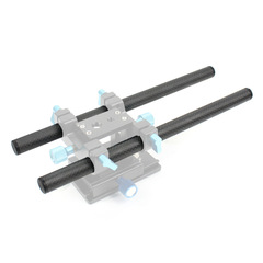 15mm pair of carbon fiber guide rails to connect the follow focus unit SLR camera kit with 10/25/30/40cm length