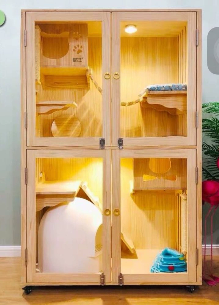 Клетка для кошек (деревянная)