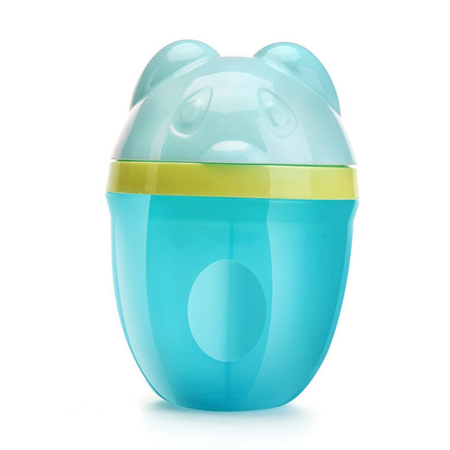 Small Panda Rotating Three-Position Powder Milk Carton, Portable Large Capacity Three-Layer Cartoon Milk Powder Storage Box