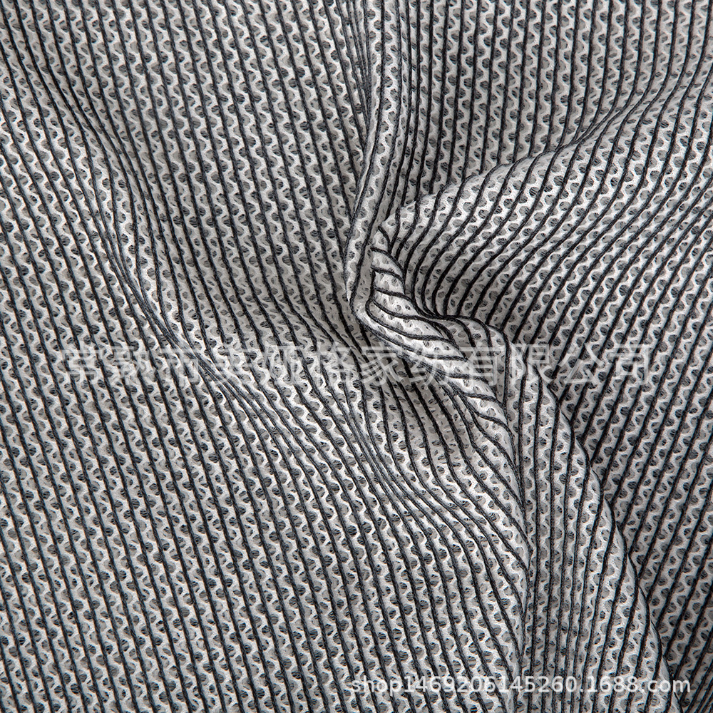 【双色条纹网】厂家直供帽子类网眼布 三明治网布 箱包床垫面料