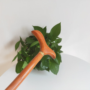 Elderly solid wood crutches anti-slip wooden walking stick light wood crutches gentleman civilized stick red rosewood