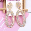 High-end metal fashionable universal earrings, simple and elegant design