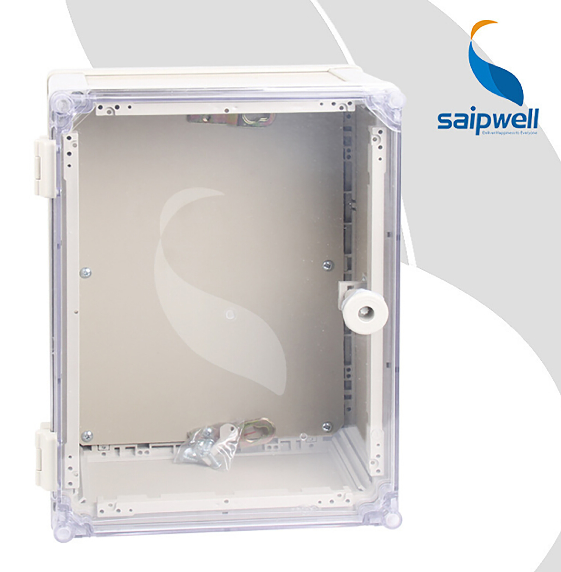 厂家供应PVC防水箱 300*200*130透明盖接线箱 户外照明配电箱