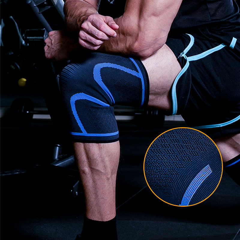 Pleteni najlonski sportski štitnici za koljena, elastični, neklizajući, za jesensko-zimsku upotrebu, zaštitnu opremu za biciklizam, planinarenje, fitness, košarku i rekreaciju._voghion.com