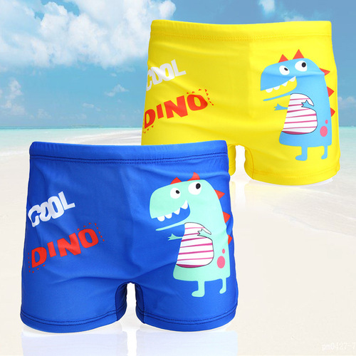 [Baby swimming trunks] Children's swimsuits, cute cartoon swimming trunks, boys' hot spring boxer baby swimming trunks