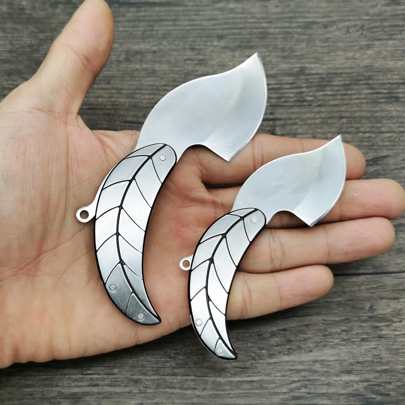 Fábrica en stock al por mayor cuchillo plegable de acero inoxidable cuchillo plegable creativo mini regalo cuchillo hoja cuchillo