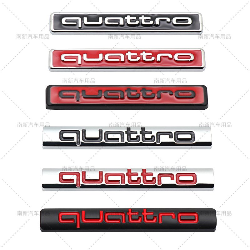 quattro labeling is suitable for Audi 4WD tail modification logo quattro labeling is suitable for Audi 4WD tail modification logo