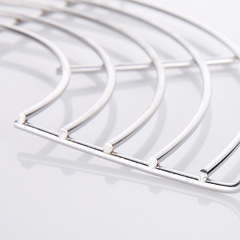 304不鏽鋼半圓形瀝油架濾油架配套不粘鍋控油架廚房油炸網架子