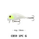 Shallow Diving Wake Bait 38mm 4.6g hard baits bass trout Fresh Water Fishing Lure