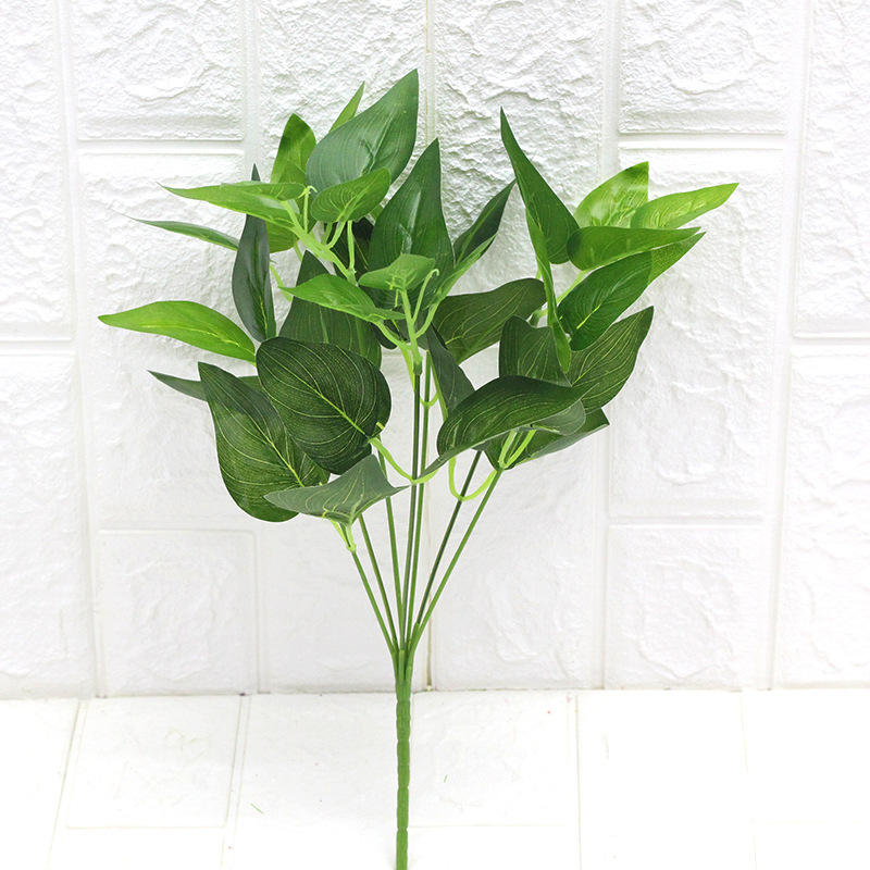 仿真綠植盆栽植物綠羅葉 塑料假花室內(nèi)綠化景觀植物配材