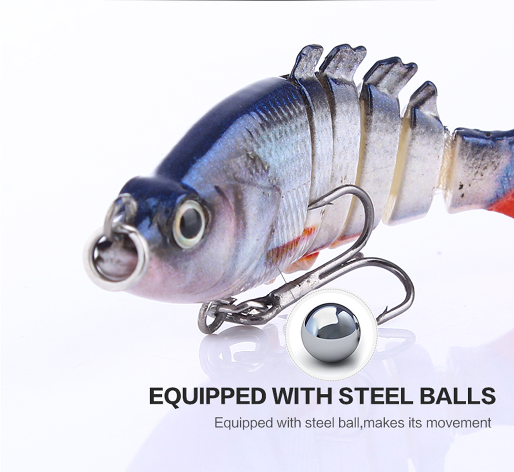 Shallow Diving Hard Swimbaits 50mm 3g Jointed Swimbait Fresh Water Bass Swimbait Tackle Gear