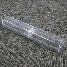 工厂批发塑料透明四方笔盒 钻石水晶笔包装盒 亚克力长方形塑料盒