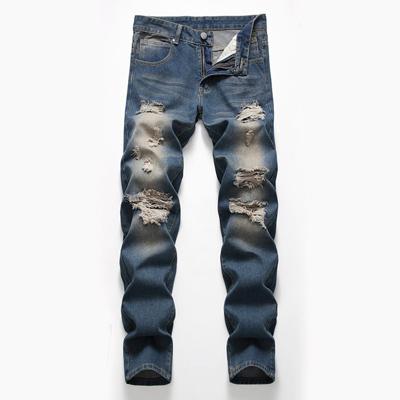 Men's jeans 2019 loose large size straig...