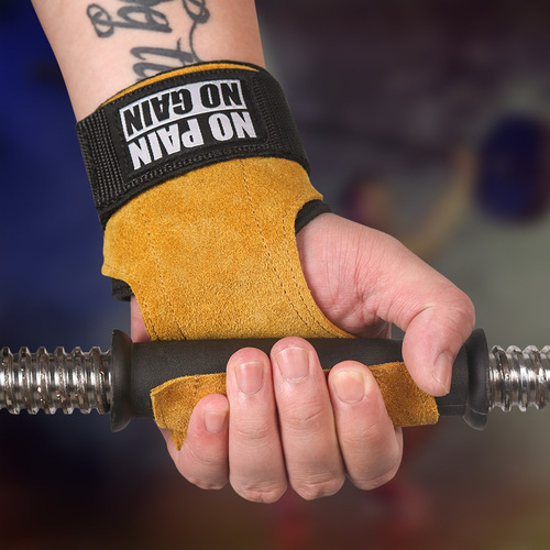 Cowhide palm protector, fitness palm protector, non-slip and wear-resistant wrist protector, deadlift booster belt, grip belt cross-border