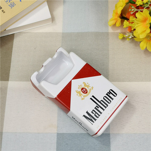 European cartoon style Camel cigarette box creative ceramic ashtray household Camel brand trendy retro personalized small ashtray
