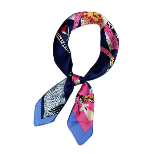 70 square scarf for women Korea Dongdaemun summer literary scarf retro gauze scarf ins small silk scarf spring and autumn