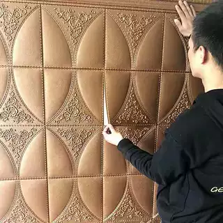 3d立体墙贴防水自粘墙纸电视背景墙床头软包泡沫壁纸客厅装饰贴纸