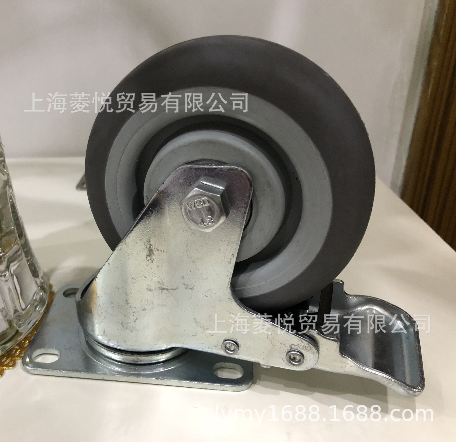 厂家供应优质TPR热塑橡胶防静电脚轮 导电轮 3寸 4寸 5寸防静电轮