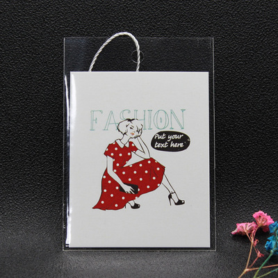 [Spot tag] 1000 set OPP Bag label factory Customized men and women clothing Children's clothing Trademark printing
