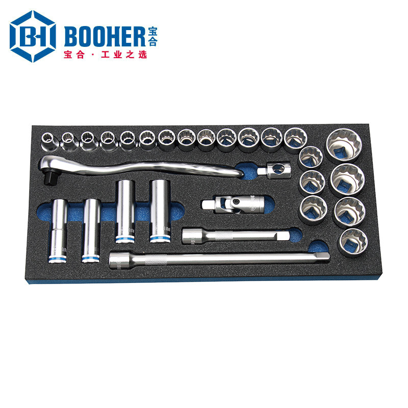Booher宝合套装工具 BH1803003 29件套1/2"套筒组套