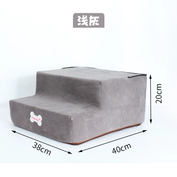 Deer skin velvet 2 layer of light gray medium number
