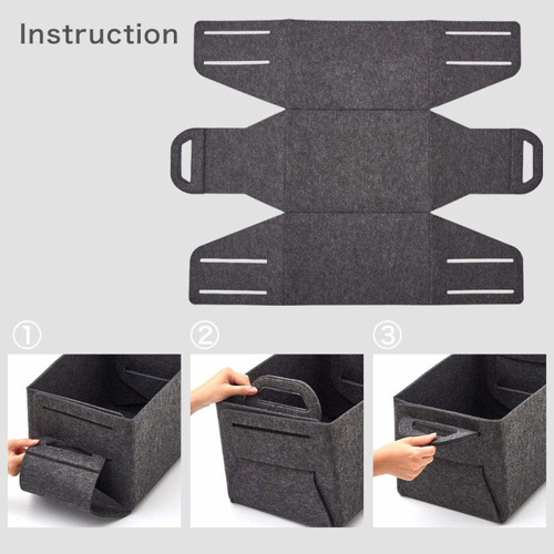 Felt Storage Basket Amazon Best Seller Felt Laundry Storage Basket Felt Storage Utility Box Factory Wholesale