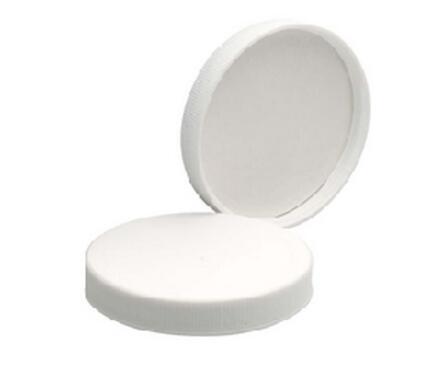 直边罐备用盖 白色聚丙烯盖53-400 带聚四氟乙烯表面的聚乙烯盖垫