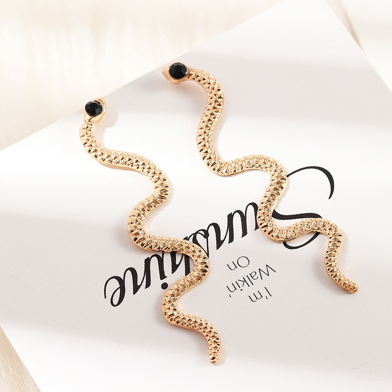 Personalized Fashion Snake Earrings Exaggerated Creative Snake Element Earrings display picture 3