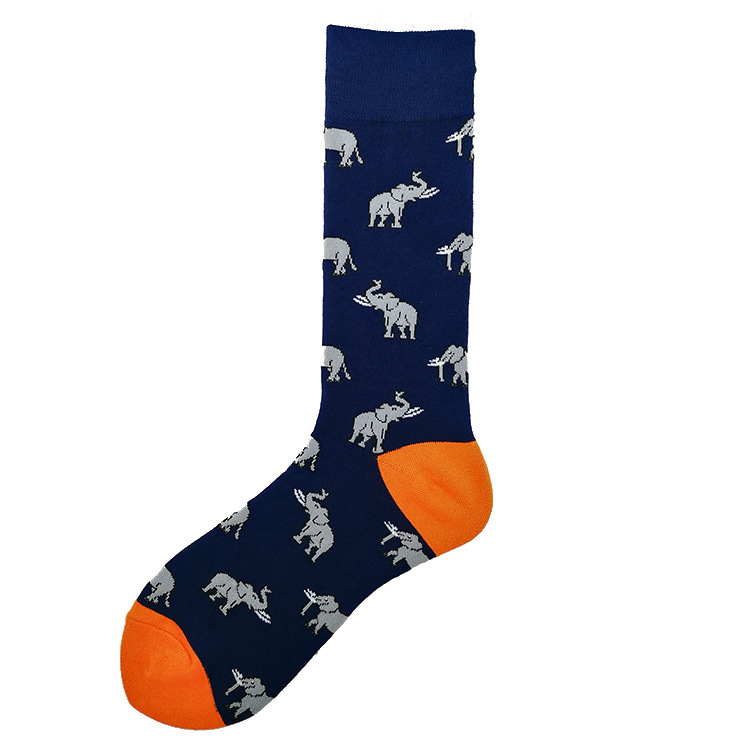 elephant navy orange cuff1