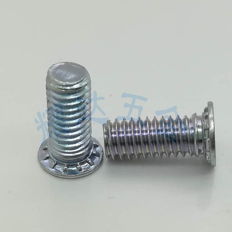 碳钢五金压铆螺钉FH-M5-15-NI镀镍平头螺丝 铁圆高强度机牙螺丝钉