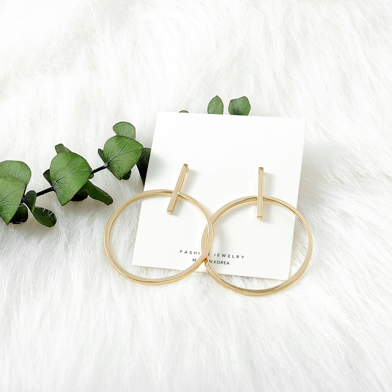 New Simple And Elegant Temperament Hollow Earrings Fashion Street Shooting Earrings Wholesale Nihaojewelry display picture 8