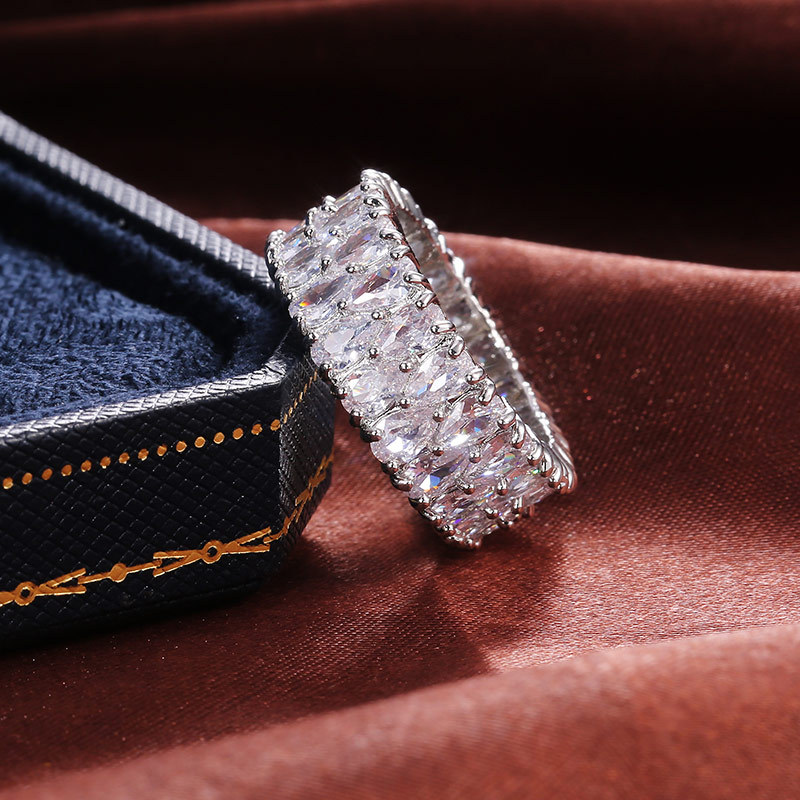 Bague zircon double goutte accessoire de mode élégant_voghion.com