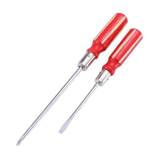 Single-use manual screwdriver, manual 4-inch 5-inch slotted wooden handle screwdriver, slotted Phillips screwdriver