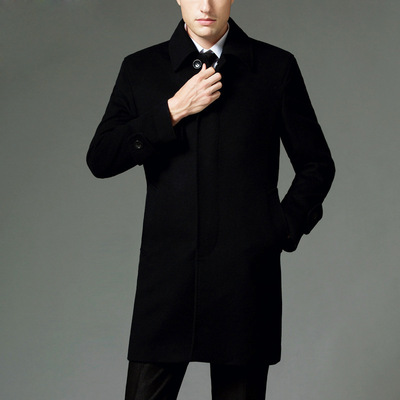 2020 business affairs man Winter clothes Casual wool coat Mid length version Fur coat Wenzhou direct deal