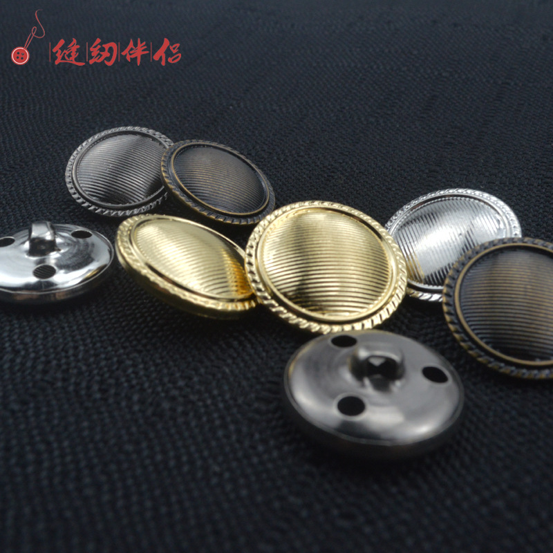 横条纹拉丝蘑菇黄铜高脚金属纽扣 (5).jpg