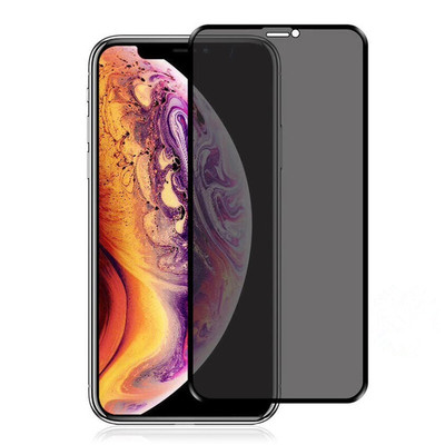适用iphoneXS MAX防窥膜全屏覆盖 苹果XS/XR丝印防偷窺膜手机贴膜|ru